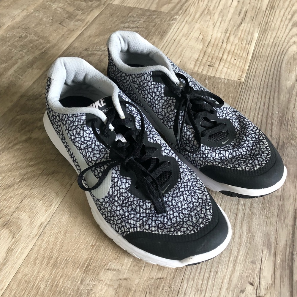 Nike White/Black Shoes.